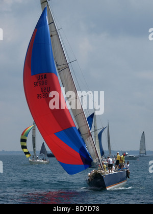 25. Juli 2009 Port Huron Michigan Bayview, Mackinac Segelboot Race am Lake Huron Port Huron Michigan USA. Stockfoto