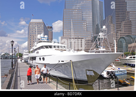 North Cove Marina, Lower Manhattan, New York City, Vereinigte Staaten Stockfoto