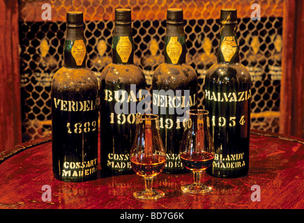 Portugal, Insel Madeira: Madeira-Wein im Museum Adega de Sao Francisco Funchal Stockfoto