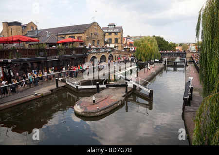 Camden canal Locks, London, UK Stockfoto