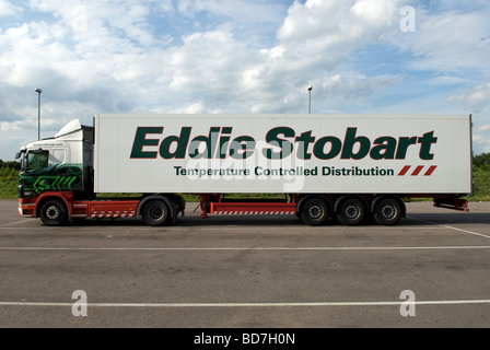 Eddie Stobart-LKW, A120, Stansted, Essex, England. Stockfoto