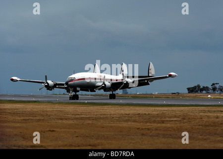 Lockheed Super Constellation C 121C Connie auf dem Rollfeld Stockfoto