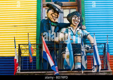 Bunte Details im Stadtteil La Boca Buenos Aires Argentinien Stockfoto