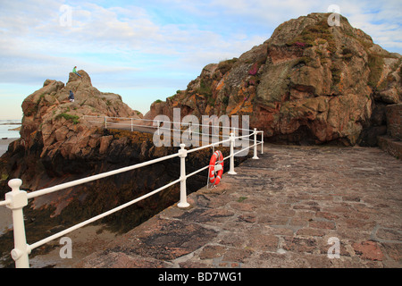 La Rocque Hafen Jersey Kanalinseln Stockfoto