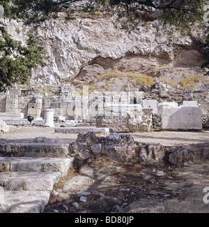 Geographie/Reise, Griechenland, Athen, Akropolis, Asclepieion, erbaut im 4. Jahrhundert v. Chr., Aussicht, Stockfoto