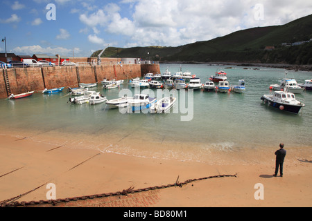 Bonne Nuit Hafen Jersey Kanalinseln Stockfoto