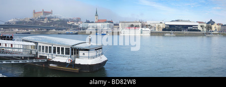 Bratislava im Winter. Slowakei. Stockfoto