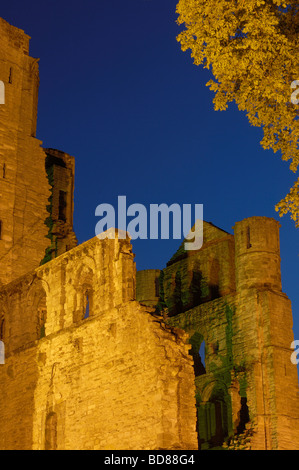 Kelso Abbey bei Abenddämmerung schottischen grenzt an Schottland U k Stockfoto