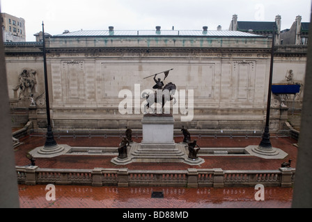 El Cid von Anna Hyatt Huntington in Audubon Terrasse im Stadtteil Washington Heights in New York Stockfoto