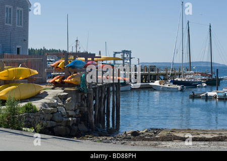 Hafen von Port Clyde Maine USA Stockfoto