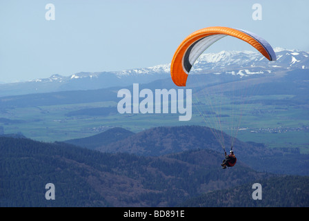 Paragleiter Paragliding 03 Stockfoto