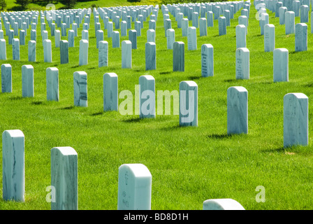 Blick auf die Black Hills National Cemetery in der Nähe von Sturgis, South Dakota Stockfoto