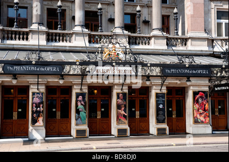 Ihr Majestys Theatre in London. Stockfoto