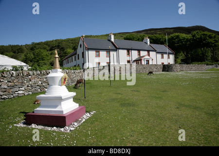 Das Zentrum für Frieden in der Welt und Gesundheit auf der Heiligen Insel vor Lamlash, Arran, Schottland. Stockfoto