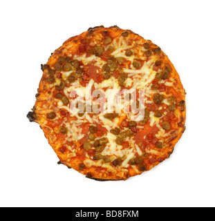 Draufsicht der kleine hausgemachte pizza Stockfoto