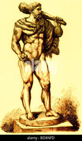 Hercules-Illustration aus der Geschichte Roms durch Victor Duruy Kegan Paul Graben Co 1884 Stockfoto