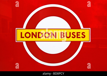 ein Vintage London Busse Zeichen