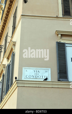 Abonnieren Sie Via dei Condotti eine Einkaufsstraße in Rom Italien Stockfoto