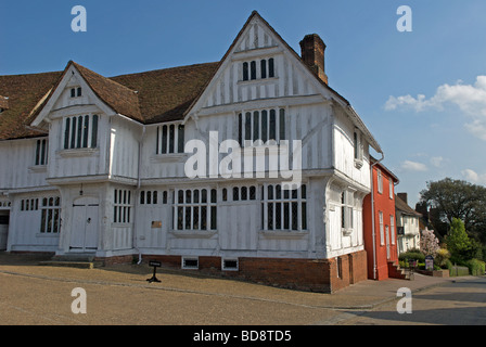 Das Rathaus von Fronleichnam, Lavenham, Suffolk, UK. Stockfoto