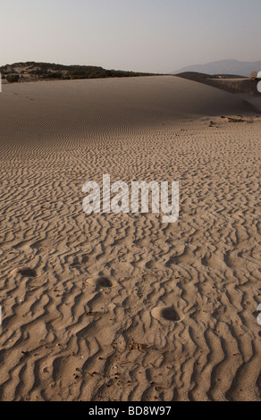 der abgelegensten und wildesten Sandunes in Patara-Strand im Süden der Türkei Stockfoto