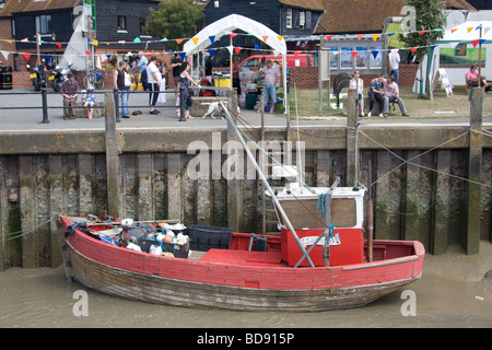 Maritimes Festival Roggen Strang Kai Fluss Tillingham East Sussex England UK Europa Stockfoto