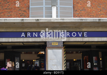 Arnos Grove u-Bahnstation, Nord-London, UK Stockfoto