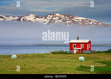 Eyjafjordur Sound Akureyri Island Stockfoto