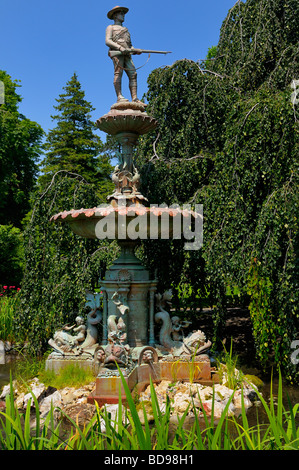 Soldat Boer Krieg Memorial Fountain am historischen Halifax Public Gardens Nova Scotia Kanada Stockfoto