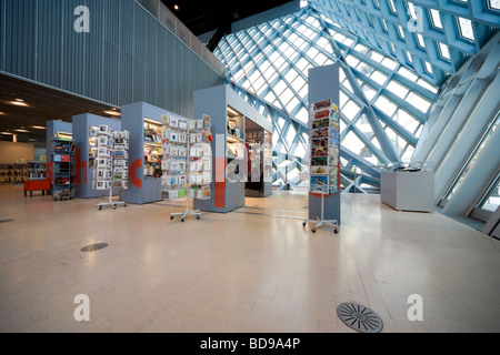 Seattle Central Public Library dich Shop mit Merchandising; Souvenirs und architektonische Erinnerungsstücke. Stockfoto