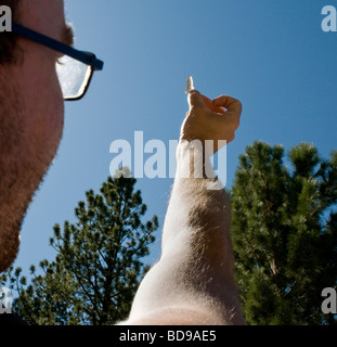 Entdecken Sie Pfeilspitzen Stockfoto