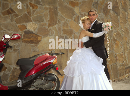 Tag der Hochzeit feierlich und unvergesslichen im Leben eines jeden Menschen Stockfoto
