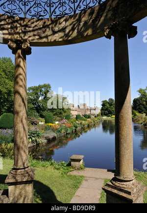 Forde Abtei und Gärten, Chard, Somerset, UK. Ehemaliges Zisterzienserkloster in 30 Hektar großen preisgekrönten Gärten. Stockfoto