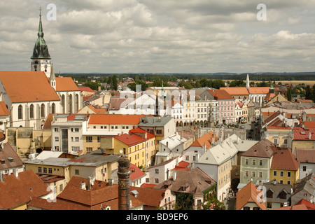 Blick auf die Stadt Jindrichuv Hradec Tschechien Europa Stockfoto