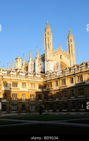 Clare College und Kings College Chapel, Cambridge England UK Stockfoto