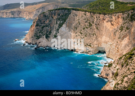 Keri Caves Ionische Meer Zante Zakinthos Zakynthos Griechenland EU Europäische Union Europa Stockfoto