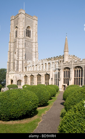St. Peter und St. Paul Kirche in Lavenham, Suffolk, England. Stockfoto