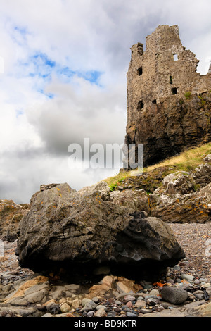 Dunure Burg, Ayrshire, Schottland Stockfoto