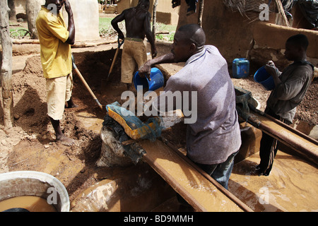 Goldbergbau in Terkwe, Nord-Ghana Stockfoto