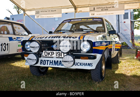 Ford Escort Mk2 RS1800 1979 im Fahrerlager beim Goodwood Festival of Speed, Sussex, UK. Stockfoto