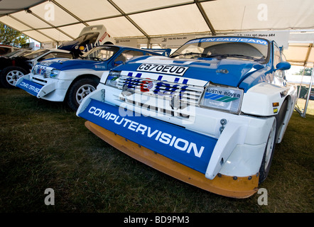 1986 MG Metro 6R4 3-Liter-V6-Motor. Im Fahrerlager beim Goodwood Festival of Speed, Sussex, UK. -Treiber; Michael Kitt. Stockfoto