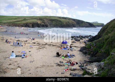 Kirche Cove, Gunwalloe, Cornwall, UK Stockfoto