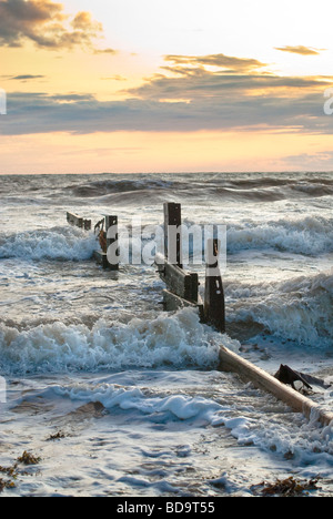 Cleveleys an der Küste von Fylde Stockfoto