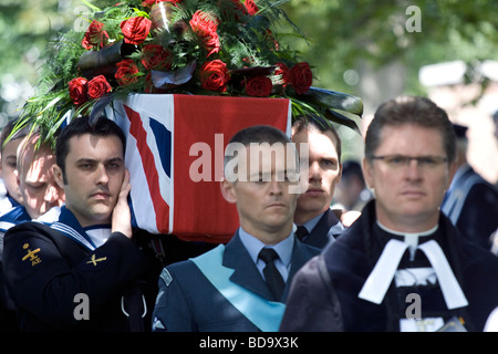 Die Beerdigung von Henry Allingham in Brighton. Stockfoto