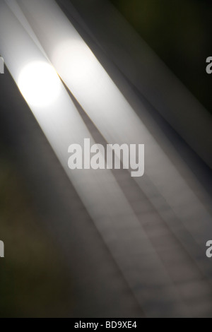 Glänzende Eisenbahnschienen Stockfoto