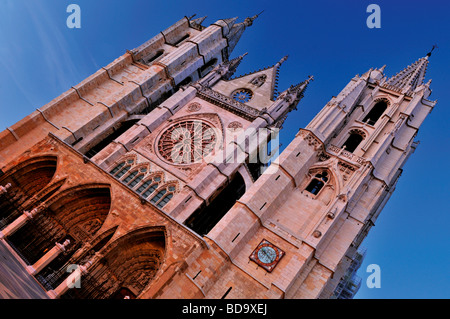 Spanien, Jakobsweg: Kathedrale Santa Maria De La Regla in Leon Stockfoto