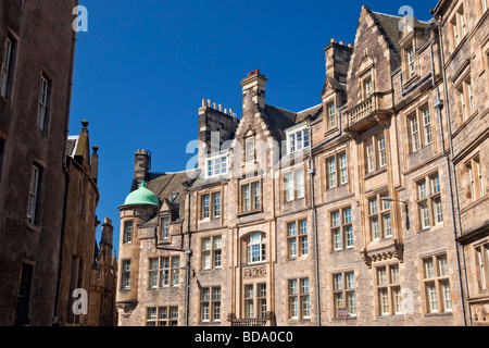 Gebäude in Cockburn Street, Edinburgh, Schottland Stockfoto