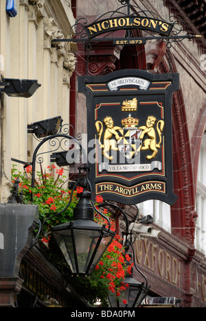 Argyll Arms Public House in Argyll Street Oxford Circus London England Stockfoto