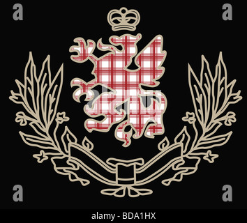 klassische heraldische Element grafische Arbeiten Stockfoto