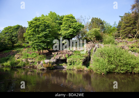 Der japanischen See Hebel Gärten, Rivington, Lancashire, UK Stockfoto