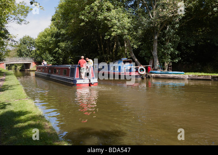 Stratford-upon-Avon canal Kingswood Kreuzung mit grand Union canal Warwickshire Midlands England uk Stockfoto